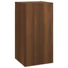 vidaXL Tv-meubel 30,5x30x60 cm bewerkt hout bruin eikenkleur