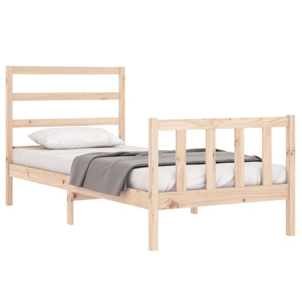 vidaXL Bedframe zonder matras massief grenenhout 90x190 cm