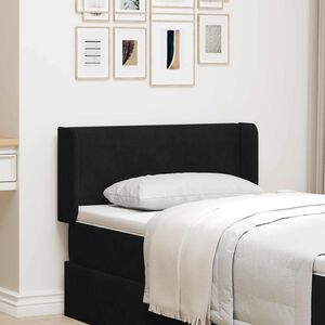 vidaXL Hoofdbord oor Zwart 40,5 x 40,5 x 4 cm Fluweel