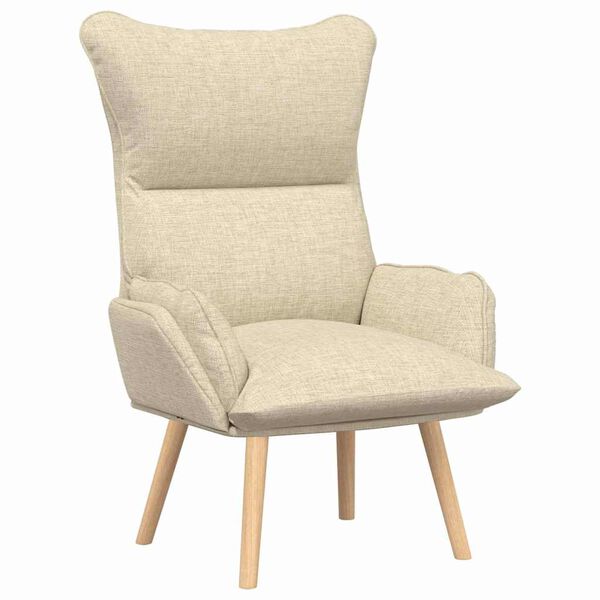 vidaXL Fauteuil Crème 69 x 74 x 93 cm Sherpa Stof
