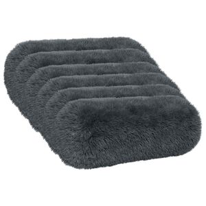 vidaXL Kussen met kussen HEERLEN 6 st Antraciet PV Fleece