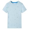Kindershirt 116 lichtblauw