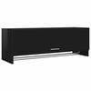 vidaXL Kledingkast 100x32,5x35 cm spaanplaat hoogglans zwart