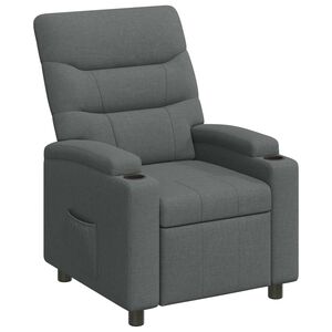 vidaXL Ligstoel Donkergrijs 75 x 95 x 103 cm Stof