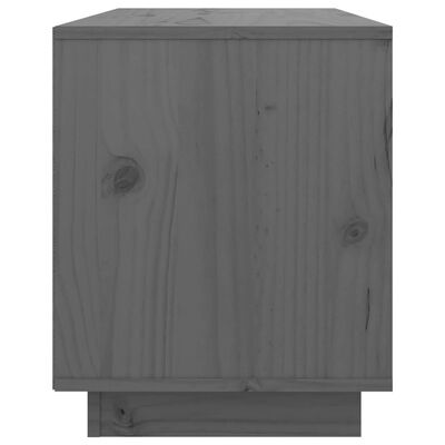 vidaXL Tv-meubel 74x35x44 cm massief grenenhout grijs