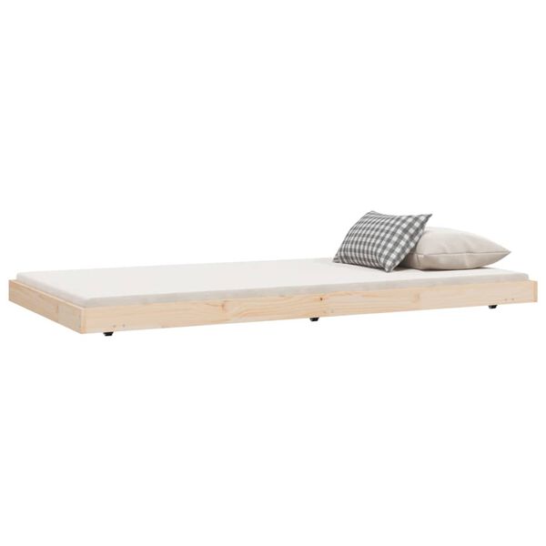 vidaXL Bedframe zonder matras massief grenenhout 100x200 cm