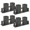 Houtstapel Steun 4 pcs Antracietkleurig 34 x 10 x 15 cm Staal