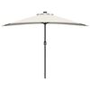 vidaXL Tuinparasol Zand 294 x 150 x 224 cm Polyester en staal