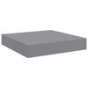 vidaXL Wandschappen zwevend 4 st 23x23,5x3,8 cm MDF grijs
