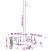 vidaXL Fietstrailer oxford stof en ijzer groen