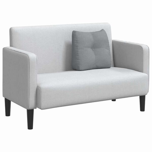 vidaXL Rugkussen Lichtgrijs 45 x 24 x 50 cm Stof