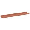 vidaXL Wandplank met plank 2 pcs Rood 60 x 9 x 3 cm Bewerkt hout