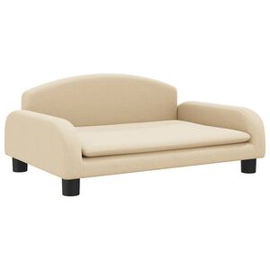 vidaXL Hondenmand 70x45x30 cm stof cr&egrave;mekleurig