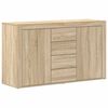 vidaXL Dressoir met lade Sonoma Eiken 120 x 36 x 69 cm Bewerkt hout