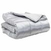 vidaXL Winter Dekbed Zilver 220 x 260 cm Satijn en Microfiber