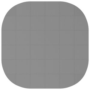 vidaXL Zwembad Grondmat 36 st &Oslash; 350 cm Rond EVA Schuim Grijs