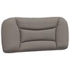 vidaXL Bed met matras "Hvar" stof taupe 90x190 cm