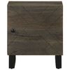 vidaXL Nachtkastjes 2 st 40x33x46 cm massief mangohout zwart