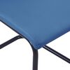 vidaXL Eetkamerstoelen 2 st kunstleer blauw