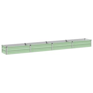 vidaXL Verhoogd Tuinbed Pastelgroen 320 x 40 x 24 cm
