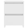 vidaXL Nachtkastjes 2 st 30x30x40 cm bewerkt hout wit