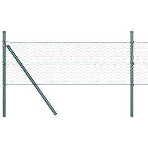 vidaXL Grond Fix Gelast Draadhek 50 x 0,4 m (B x H) PVC-Coated Staal