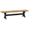 vidaXL Eetbank NOAIN 160 x 41 x 45 cm Massief grenenhout Naturel