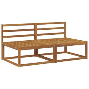 vidaXL 2 Stuk Buiten Midden Sofa Naturel 158 x 83 x 73 cm