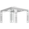 vidaXL Tuinpaviljoen met LED-lichtslinger 3x3 m wit