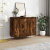 vidaXL Dressoirs 2 st 40x35x70 cm bewerkt hout gerookt eikenkleurig