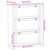 vidaXL Schoenenkast Corona 99x32x124,5 cm massief grenenhout