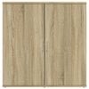 vidaXL Dressoirs 2 st 79x38x80 cm bewerkt hout sonoma eikenkleurig