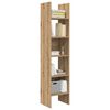 vidaXL Boekenkast Artisan Eiken 40 x 35 x 180 cm Bewerkt hout