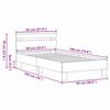 vidaXL Bedframe met hoofdeinde Oudhout 193 x 95 x 88 cm Bewerkt hout
