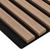 vidaXL Akoestische wandpanelen 2 st latten 60,5x60 cm eikenfineer