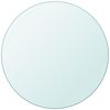 vidaXL Tafelblad van gehard glas 800 mm rond