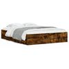 vidaXL Bedframe met lades bewerkt hout gerookt eikenkleurig 140x190 cm