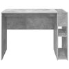 vidaXL Bureau Beton Grijs 109 x 50 x 78 cm Bewerkt hout