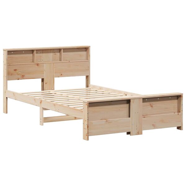 vidaXL Bedframe met hoofdeinde Bruin 120 x 190 cm Bewerkt hout