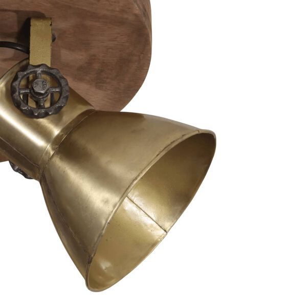 vidaXL Plafondlamp 25 W E27 50x50x25 cm antiek messingkleurig