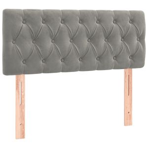 vidaXL Hoofdbord 90x7x78/88 cm fluweel lichtgrijs