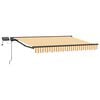 vidaXL Handmatige Luifelhouder met LED's Geel, Wit, Anthraciet 3 x 2 m