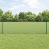 vidaXL Hek met Paal Groen 0,6 x 100 m Staal en PVC