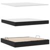 vidaXL Opbergbed met matras met matras Zwart 200 x 200 cm Fluweel