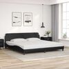 vidaXL Bedframe "Dover" kunstleer zwart 193x203 cm