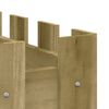 vidaXL Plantenbak verhoogd hekontwerp 100x50x70 cm ge&iuml;mpregneerd hout