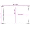 vidaXL Zonnescherm rechthoekig 5x7 m oxford stof taupe