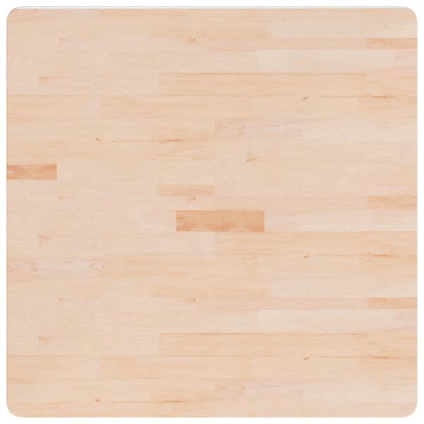 vidaXL Tafelblad vierkant 80x80x2,5 cm onbehandeld massief eikenhout