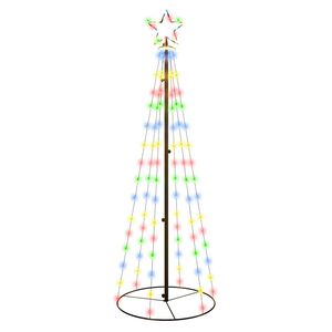 vidaXL Kegelkerstboom 108 LED's 70x180 cm meerkleurig