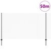 vidaXL Hek met Paal Grijs 1,4 x 50 m Staal en PVC